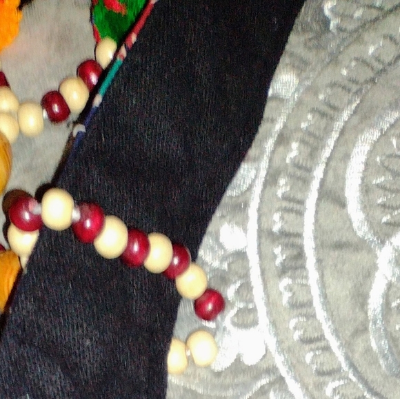 Made in India bag bohemian style patchwork open cargo design zip closure - Picture 7 of 8